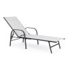 Zahradní lehátko ARENT šedé