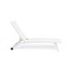 Hliníkové zahradní lehátko CLEOPAS nízké bílé