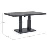 Konferenční stolek TRUMAN 140x85x49/72 cm antracit
