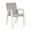 Zahradní jídelní židle KRION světle šedá