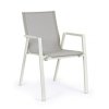 Zahradní jídelní židle KRION světle šedá