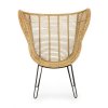Proutěné křeslo ESTEFAN přírodní