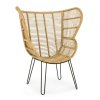 Proutěné křeslo ESTEFAN přírodní