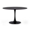 Kulatý jídelní stůl BLOOM černý 120cm