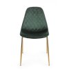 Sametová jídelní židle TERRY zelená