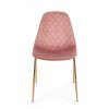 Sametová jídelní židle TERRY růžová