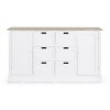 Bílá komoda DOROTEA 87x150 cm