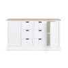 Bílá komoda DOROTEA 87x150 cm