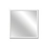 Zrkadlo Simple - Biela;Čierna - Štvorcové;Obdĺžnikové