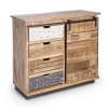 Dřevěná komoda TUDOR 85x90 cm