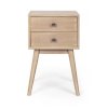 Noční stolek ALANNIS se dvěma šuplíky