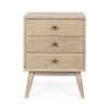 Noční stolek ALANNIS se třemi šuplíky