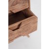 Hnědá komoda KANT se 2 dvířky a 3 zásuvkami 77x145 cm