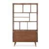 Dřevěná knihovna DHAVAL 175x100cm
