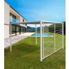 Hliníková pergola NOAH se stínící látkou bílá