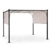 Hliníková pergola se stínící látkou GAZEBO 3x3m antracit