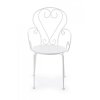 Zahradní kovová židle ETIENNE bílá