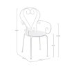 Zahradní kovová židle ETIENNE bílá