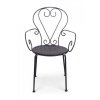 Zahradní kovová židle ETIENNE antracit