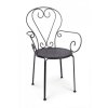 Zahradní kovová židle ETIENNE antracit