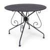 Kulatý zahradní stůl ETIENNE antracit o90 cm