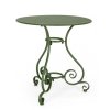 Kulatý zahradní stůl ETIENNE zelený o70 cm