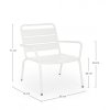 Kovové zahradní křeslo MARLYN bílé