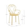 Zahradní kovová židle ETIENNE žlutá