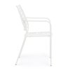 Zahradní kovová jídelní židle KELSIE bílá