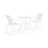Zahradní kovová jídelní židle KELSIE bílá