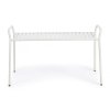 Kovová venkovní lavice DALYA bílá