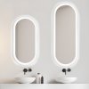 Zrkadlo do kúpelne s LED - Zeta White LED - Biela - Oválne