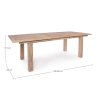 Rozkládací teakový stůl MARYLAND 180x100cm