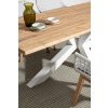 Zahradní jídelní stůl RAMSEY 240x100cm bílé nohy