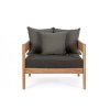 Teakové zahradní křeslo KOBO antracit