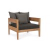 Teakové zahradní křeslo KOBO antracit