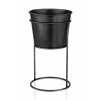 Kovový květináč na stojanu MIOLI kulatý