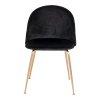 Sametová jídelní židle GENEVA černá