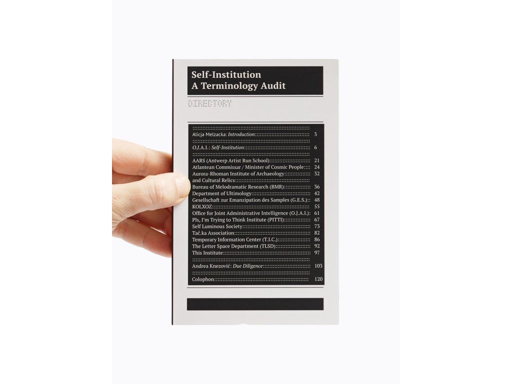 Self-Institution – The Office for Joint Administrative Intelligence (O.J.A.I.)