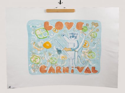 Ya Chu Kuo: Velkoformátová litografie Love Carnival