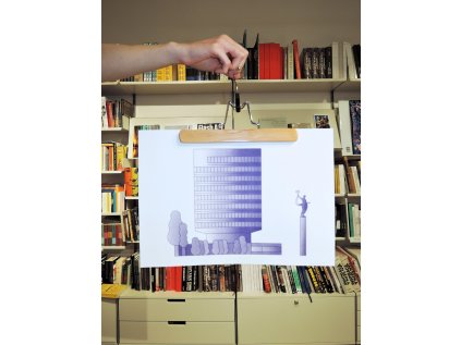 A3 Print Risograph "Hotel Vladimír" – Magdalena Gurská