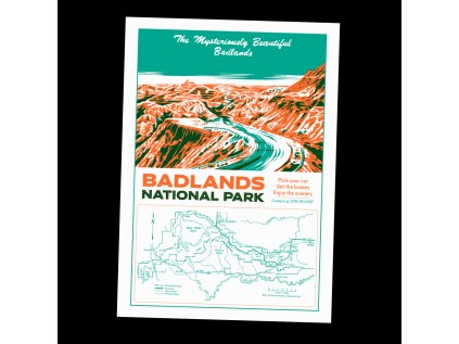 B4 SÍTOTISK "Badlands National Park" – Jindřich Janíček