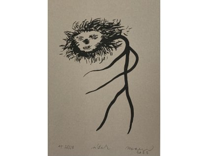 Eva Maceková: A5 sítotisk Útek