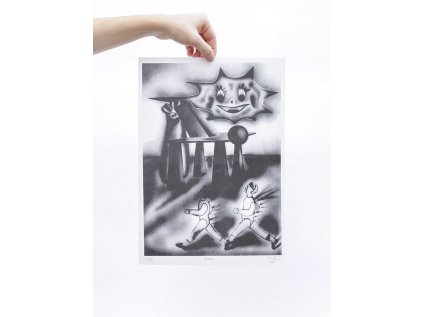 Eva Maceková: A3 Risografie Běžci