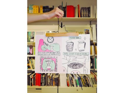 Jana Jarošová: A3 Risografie Tomorrowland / coffee 02