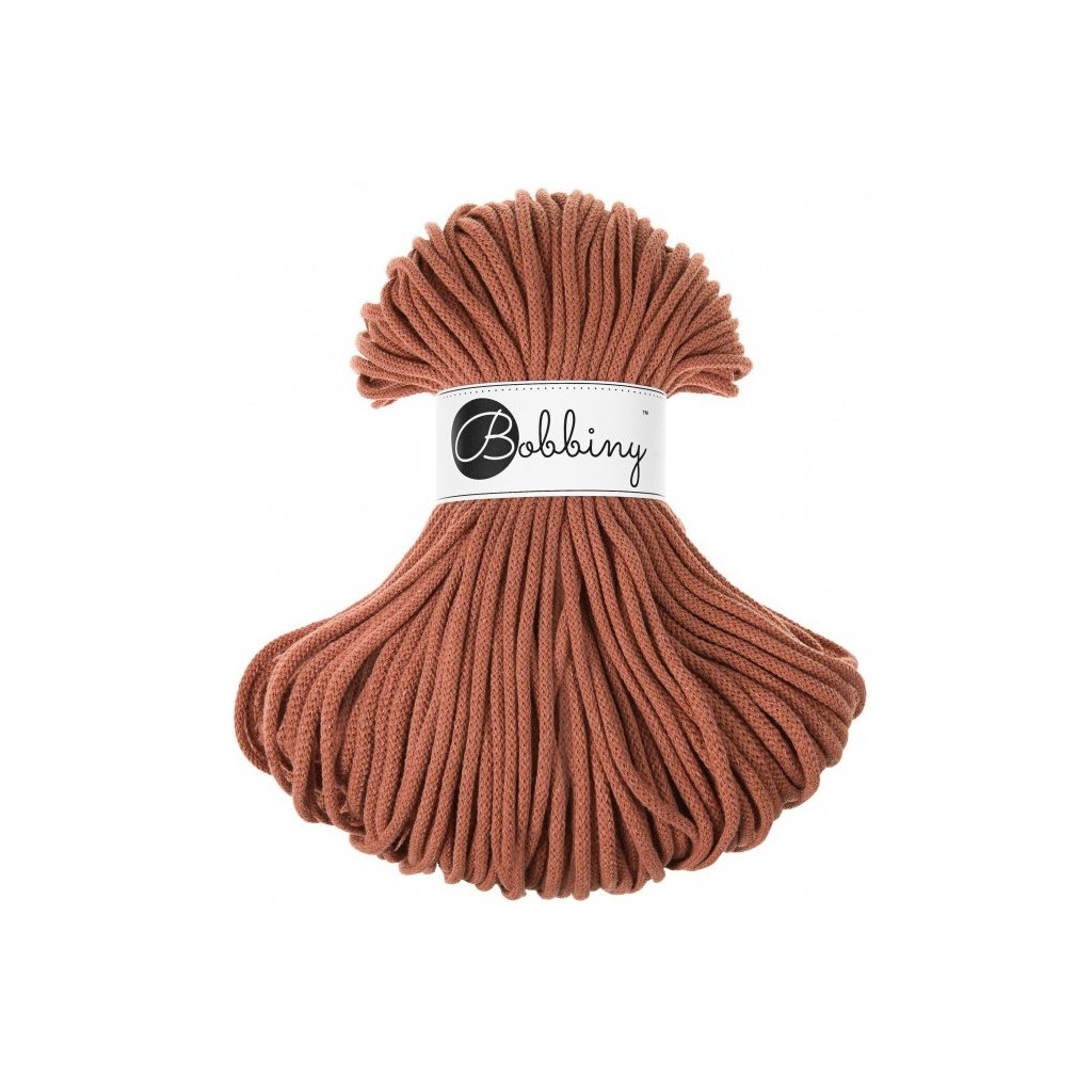 Bobbiny cords PREMIUM 5mm terracotta - Kreativni.PROSTOR