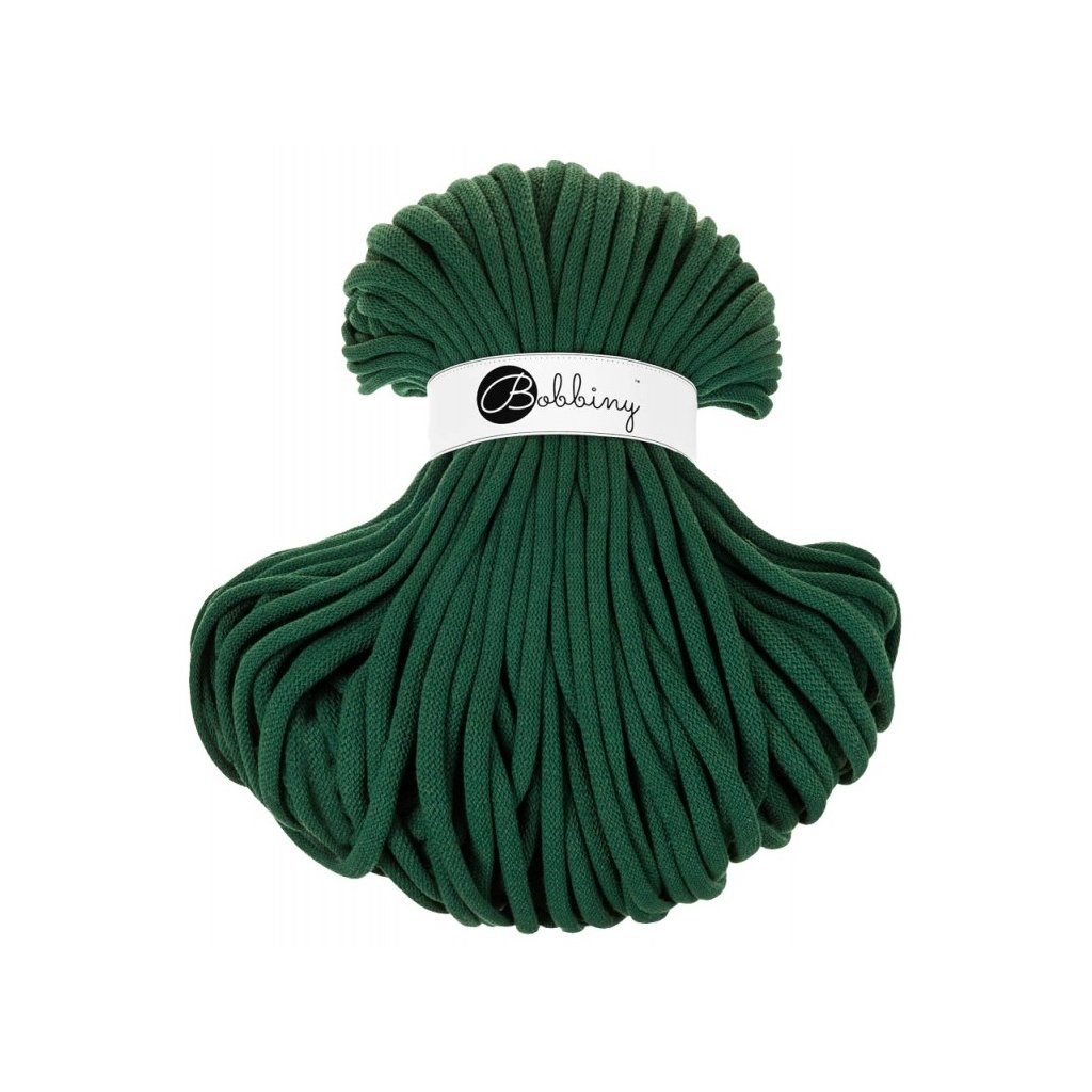 Bobbiny cords JUMBO 9mm pine green - Kreativni.PROSTOR