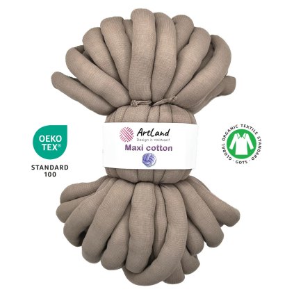 Maxi Cotton taupe cert.