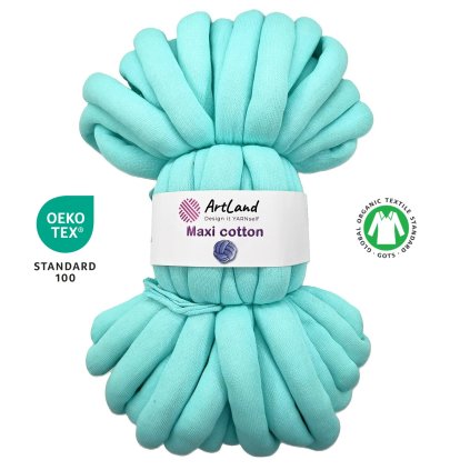 Maxi Cotton aqua blue cert.