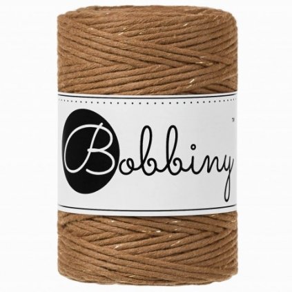 Bobbiny macrame 1,5mm golden caramel